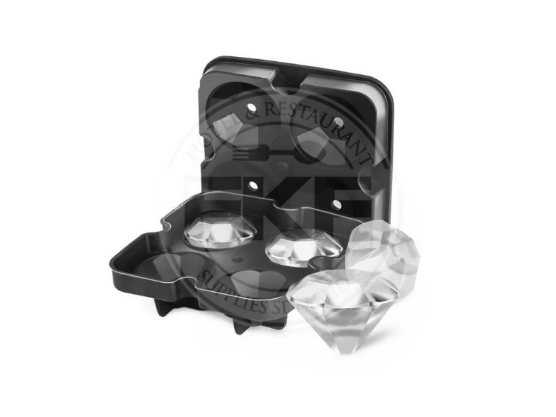 Silicon Ice Mould 4 Diamond Shaped 112x82.5xh43.5mm (icmd0014)