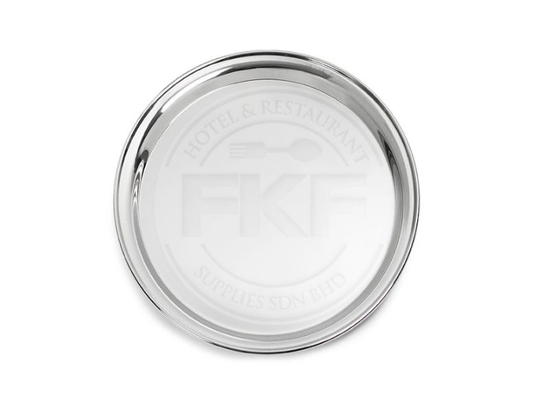 S/s 18/8 Round Bar Tray 36cm (india) (str14)