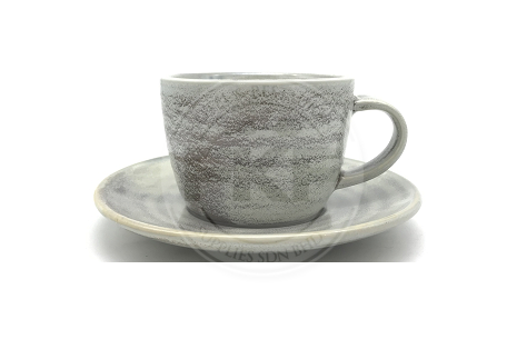 Cement Coffee Cup with Saucer 210ML