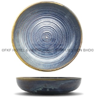 Aqua Blue Deep Coupe Plate