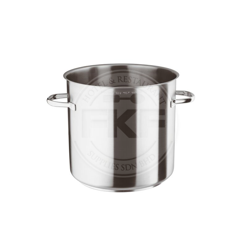 Paderno Stainless Steel 18/10 Sandwich Bottom Stock Pot with 2 Handles
