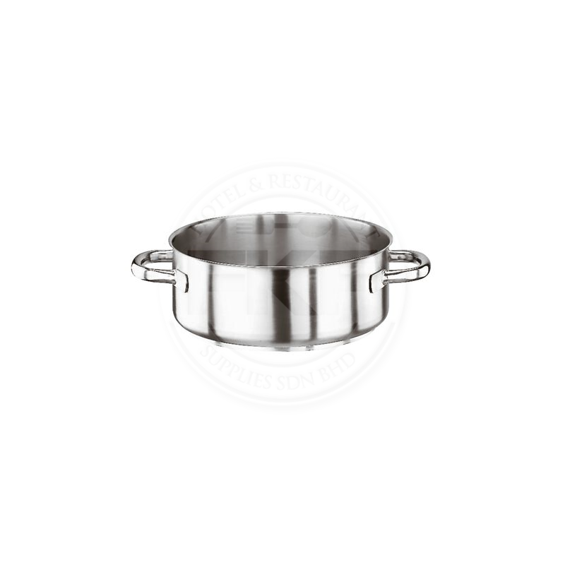 Paderno Stainless Steel 18/10 Sandwich Bottom Casserole Pot with 2 Handles