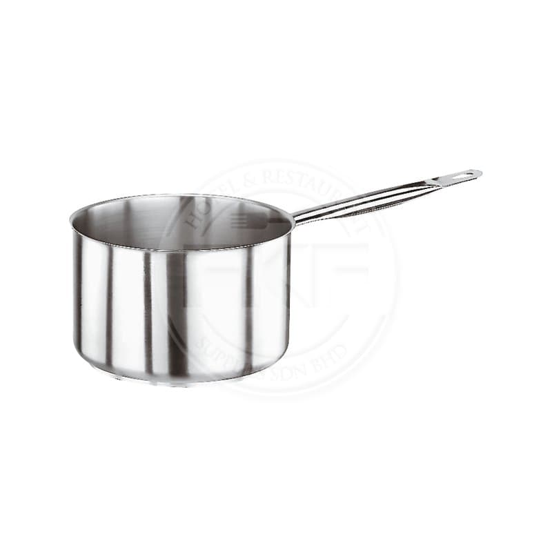 Paderno Stainless Steel 18/10 Sandwich Bottom Low Sauce Pan with 1 Hollow Handle