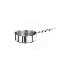 Paderno Stainless Steel 18/10 Sandwich Bottom Saute Pan with 1 Hollow Handle