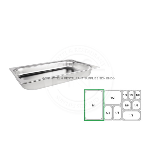 Stainless Steel 1/1 Food Pan Thickness 0.6mm