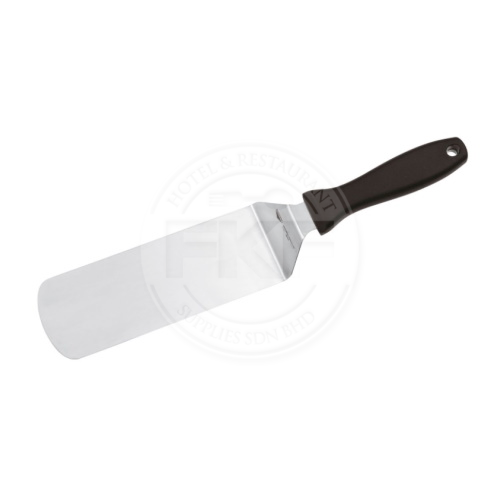 Paderno Stainless Steel Hamburger Turner Black Handle 24 X 7.2 CM