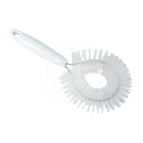 Trust White Round Vegetable Cleaning Brush 24.5 cm 