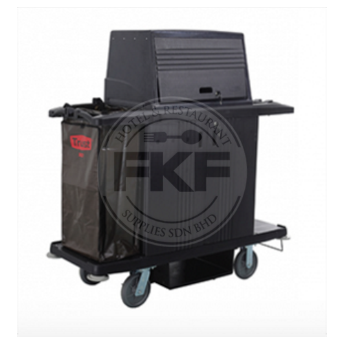 Trust Black Grandmaid Housekeeping Cart With 20 Wheels 