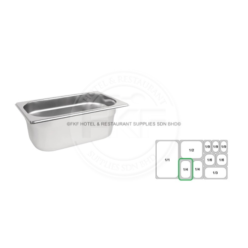 Stainless Steel 1/4 Food Pan Thickness 0.6mm