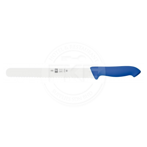 Icel Horeca Prime Slicing Knife Wavy Edge Blue Microban Handle 25 cm (Portugal) (281/282/28600HR12000250)