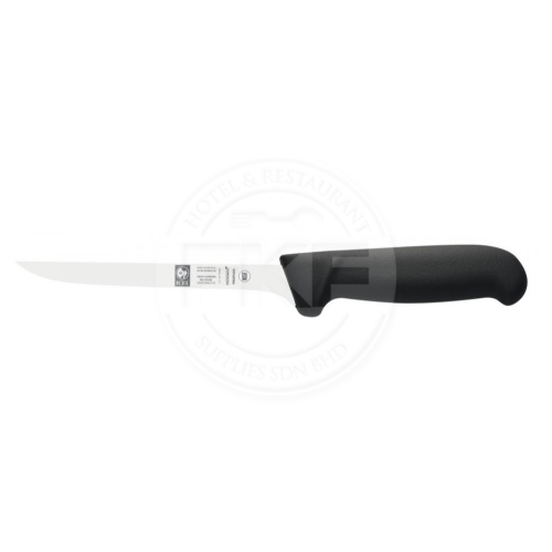 Icel Safe Boning Knife Narrow Stiff Blade Black Microban Handle 15 cm (Portugal) (281003923000150)
