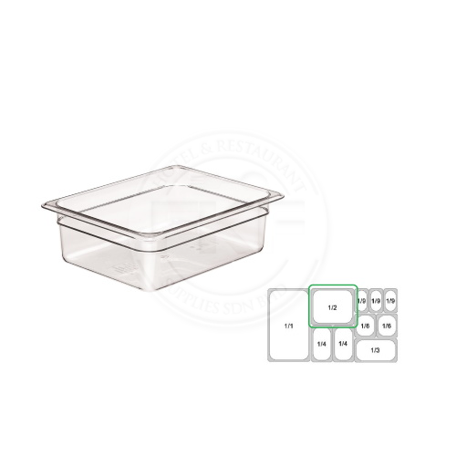 Polycarbonate (PC) 1/2 Food Pan