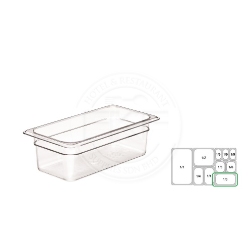 Polycarbonate (PC) 1/3 Food Pan