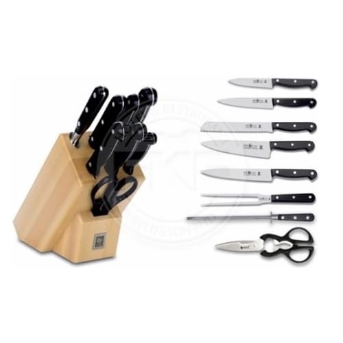 Icel Knife Set With Wood Block 8 pcs