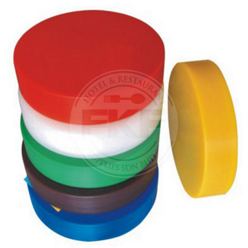 PE White Round Cutting Board 40 X 10 cm