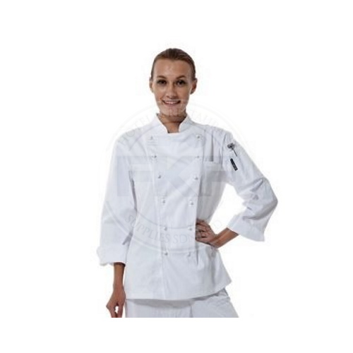 Chef's Uniform White Long Sleeve White Button