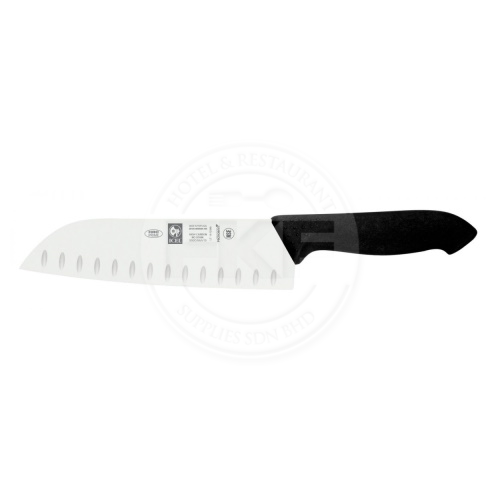 Icel Horeca Prime Santoku Knife Granton Edge Black Microban Handle 18 cm (Portugal) (28100HR85000180)