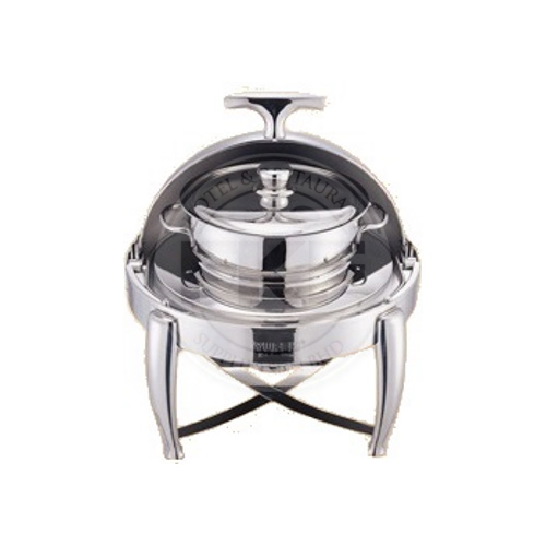 Stainless Steel 201 Round Roll Top Soup Tureen Single (Yufeh) (1030-01)