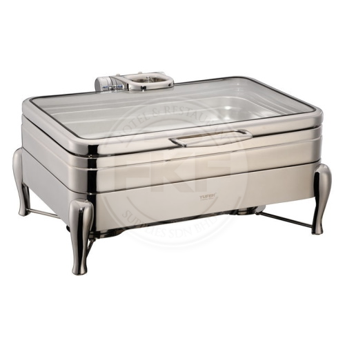 40 Series 18/10 1/1 Induction Chafing Dish Glass Lid (Yufeh) (4011L)