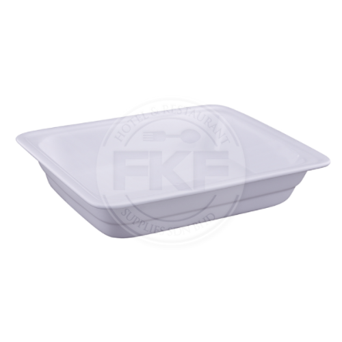 White Porcelain Food Pan 1/2 Size (1*10) (China)