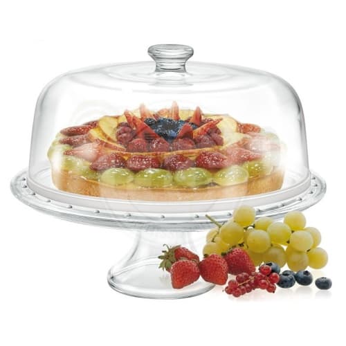 Borgonovo Palladio Cake Stand With Dome Lid (ITALY)
