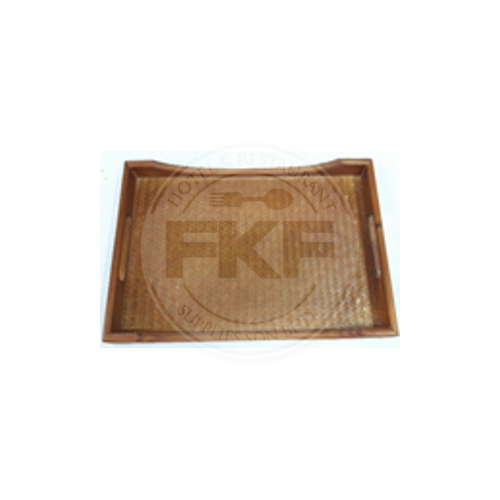 Acacia Serving Tray With Acacia Wood base (1074/XL)