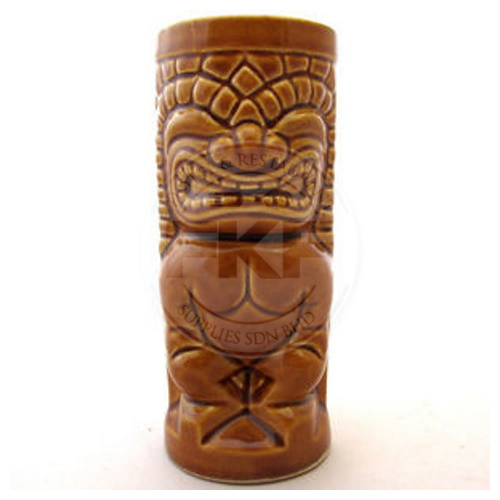 Ceramic Cylinder Tiki Mug 330ML