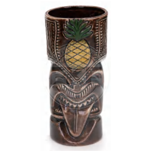 Ceramic Long Tongue Warrior Tiki Mug 510ML