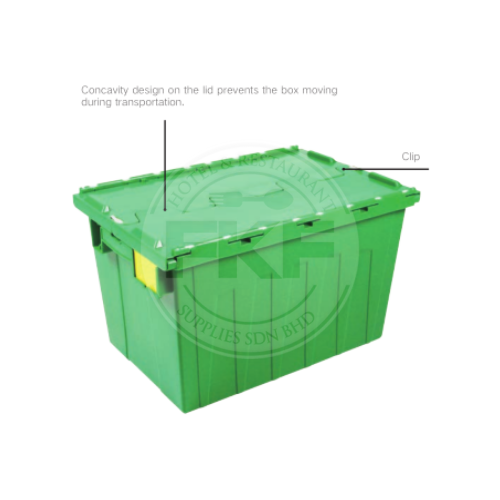 PP Stackable Industrial Container With Lid (China) (0186)