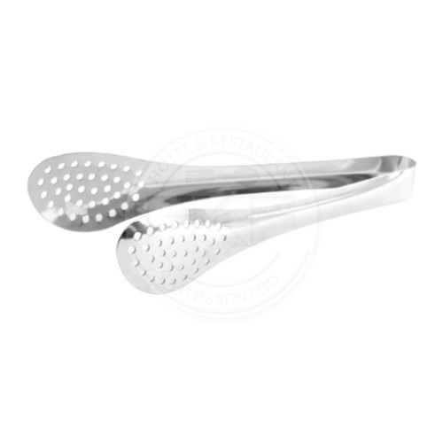Stainless Steel Serving Tong Perforated 10" (China) (JB664L)