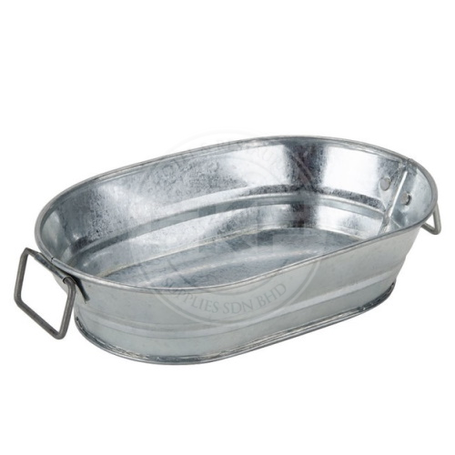 Natural Galvanized Oval Tubs (AMC-USA) (MTUB69)