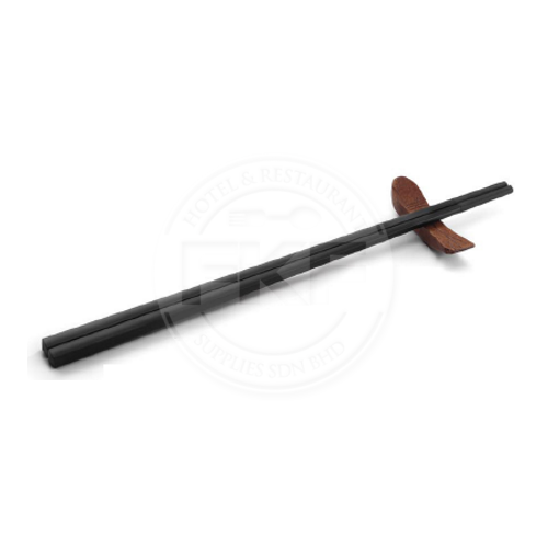 Black Alloy Chopstick With Non Slip Coating