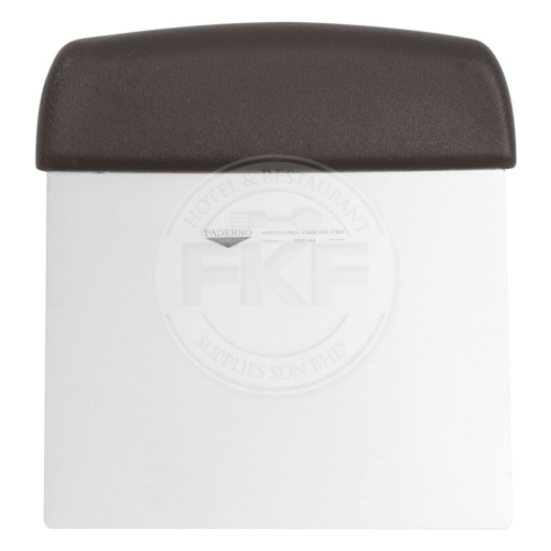 Paderno Stainless Steel Dough Scraper Flexible Black Handle