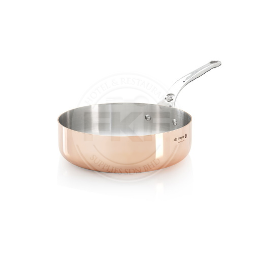DeBuyer "Prima Matera" Sautepan Copper Outside Stainless Steel Inside