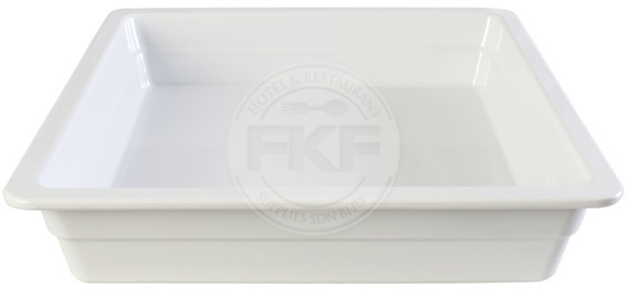 Melamine White GN Pan 2/3 Size