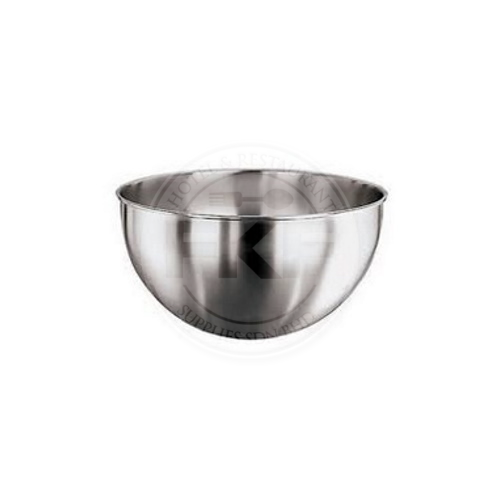 Stainless Steel Mixing Bowl Rounded Bottom Without Handle