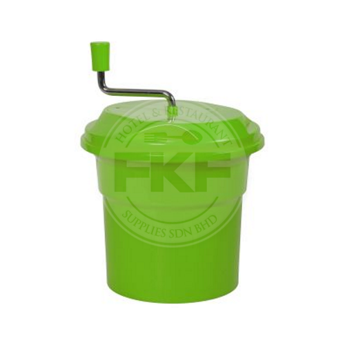 Green PP Manual Salad Spinner With 2 Pieces of Portion Dividers (Chrisko-Thailand)