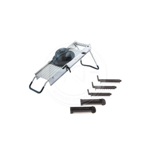Stainless Steel Mandoline Slicer Come With 5 Cutting Blade & Pusher
