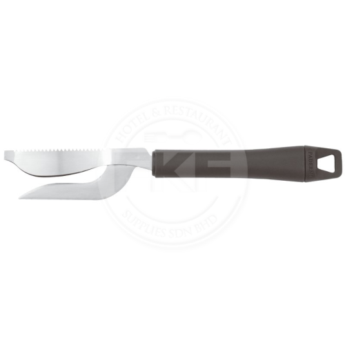 Double Fish Scaler Black Handle (Paderno-Italy)