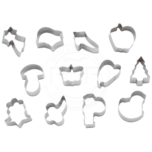 Paderno T/P Assorted Pastry Cutter Petit 12 Pieces