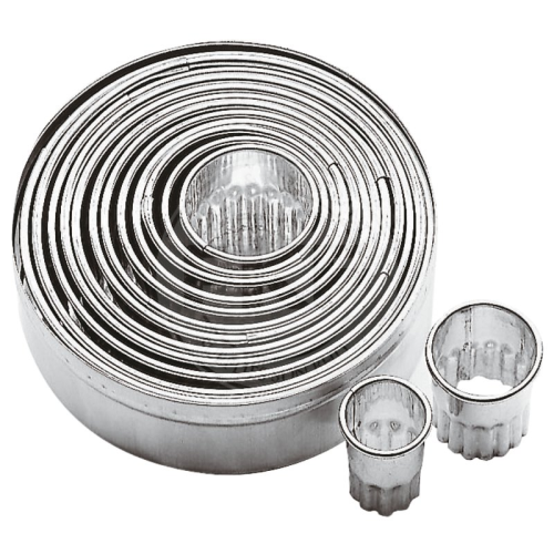 Paderno Stainless Steel Round Cutter Fluted