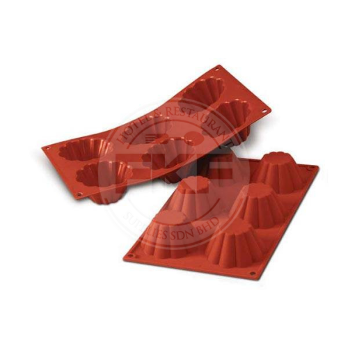 Silikomart Silicone Flex 300 X 175 MM 6 Briochettes (ITALY) (10992)