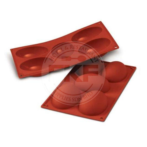 Silikomart Silicone Flex 300 X 175 MM 5 Half Eggs (ITALY) (11040)