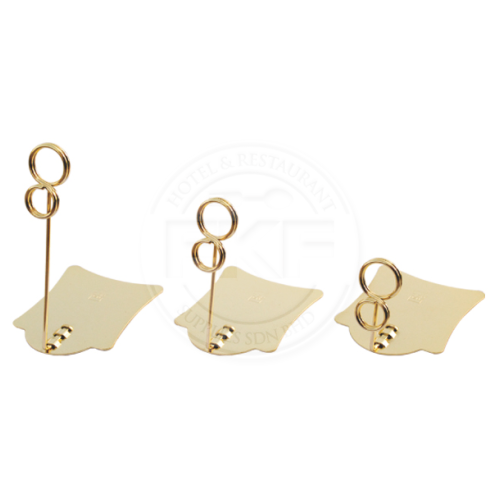 Gold Plating Price / Food Tag Holder Double Rounded