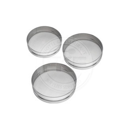 Stainless Steel Flour Sieve Set Of 3 (China)