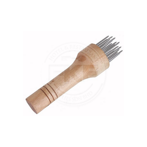 Round Roast Pork Spike With Wood Handle