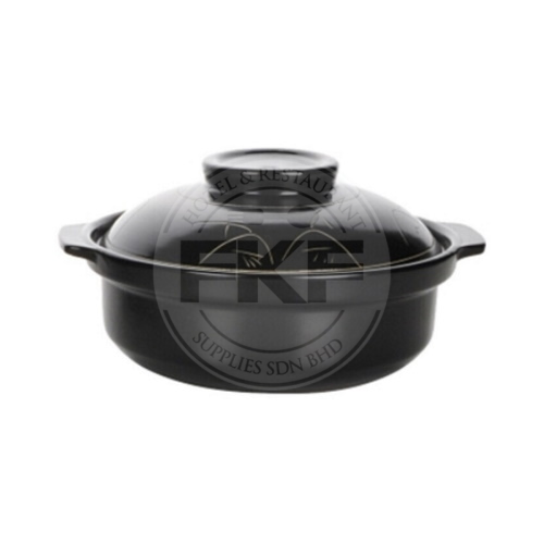 Black Deep Claypot With Lid