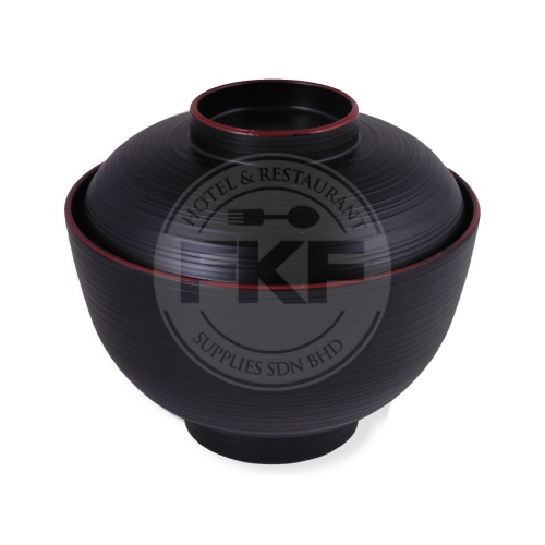 Lacquerware Miso Soup Bowl With Lid