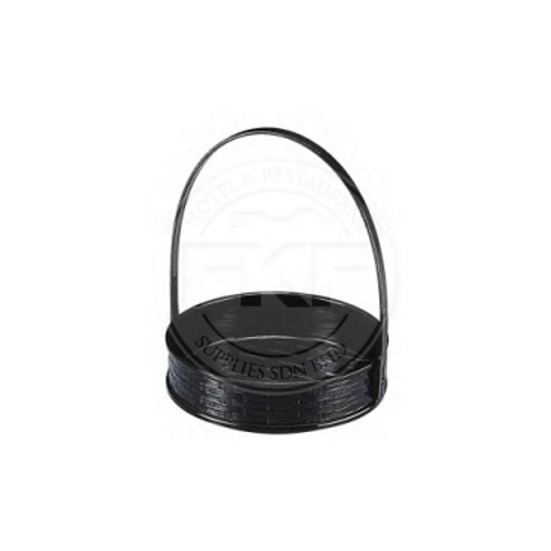 ABS Black Appertizer Round Basket With Handle