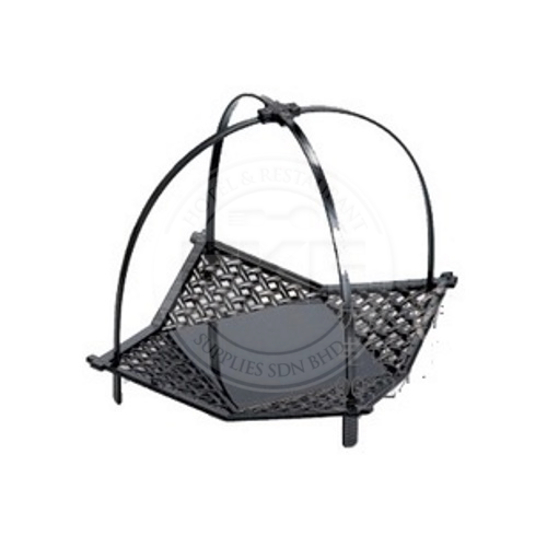 ABS Black Japanese Style Tempura Basket With Handle